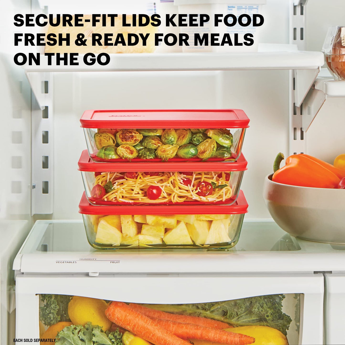 Pyrex Simply Store Glass Food Storage Container – BPA‑Free Lid