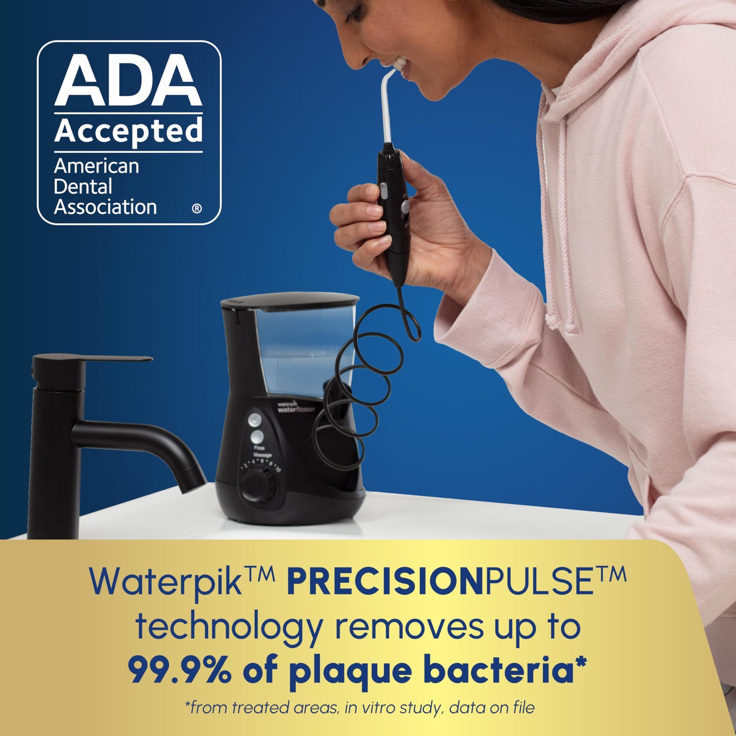 Waterpik Aquarius Water Flosser WP‑662 | TRUE Shift Oral Care Power Jet
