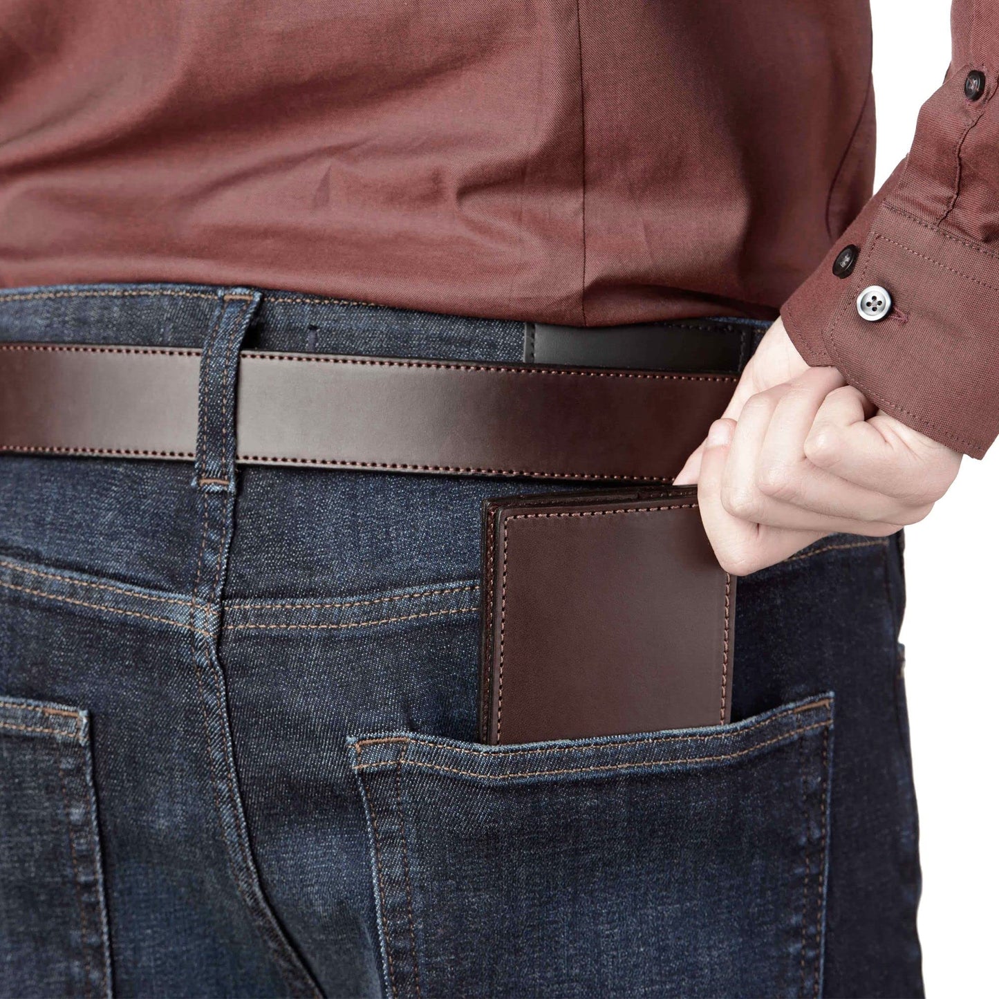 Premium Full-Grain Bridle Leather Bifold Wallet | TRUE Shift Crafted in USA
