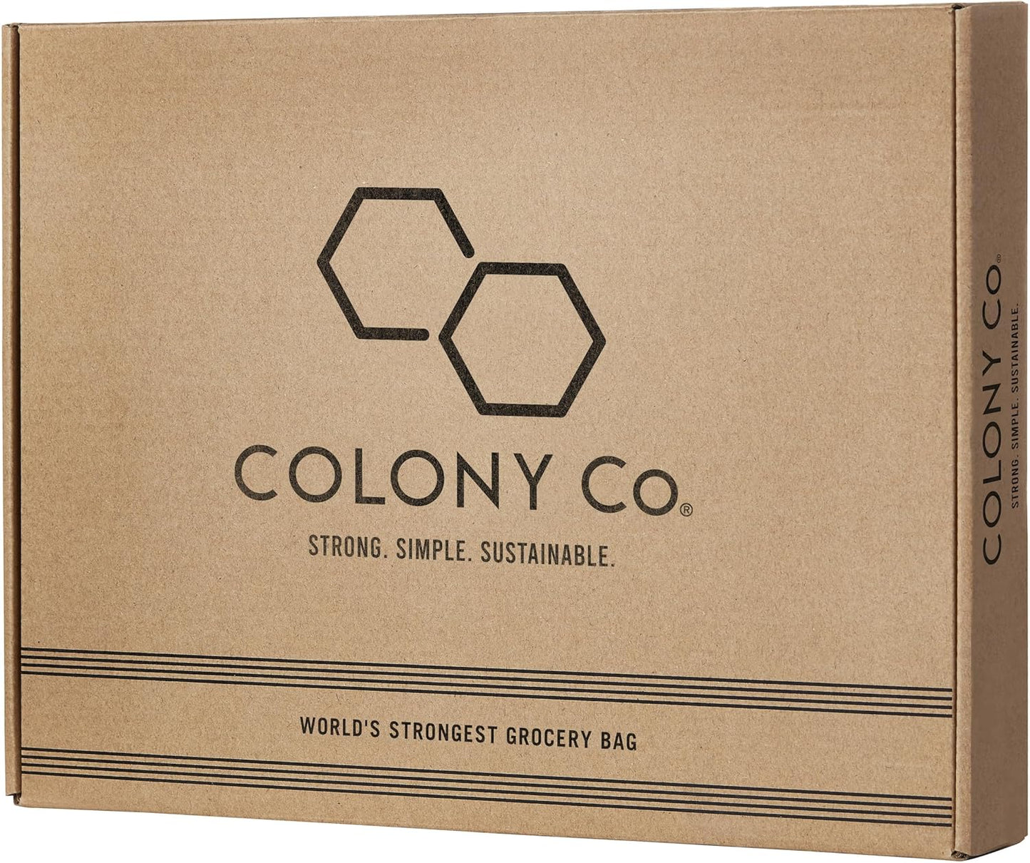 Colony Co. Waxed Canvas Grocery Bag | TRUE Shift Organic Cotton & Beeswax Tote
