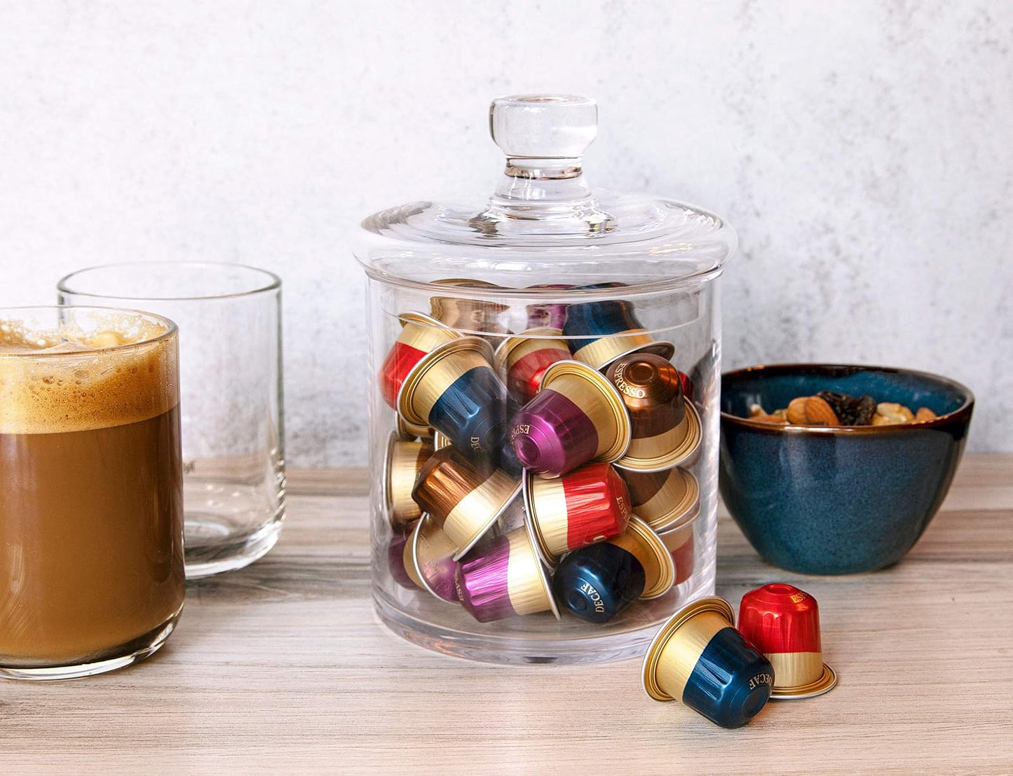 Kook Apothecary Jar Set – 36 oz Glass Storage, Airtight & Plastic‑Free