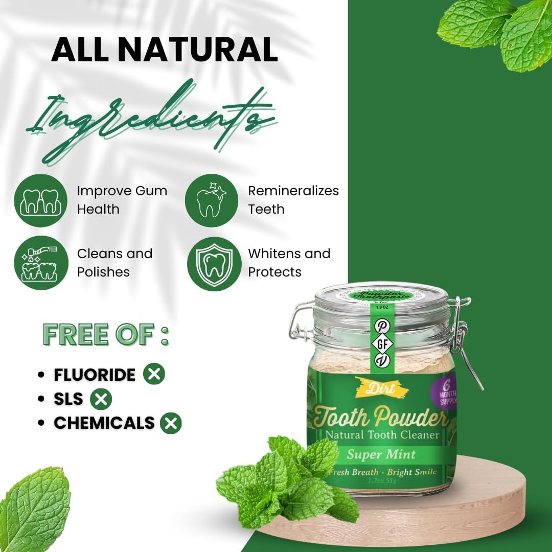 The Dirt: Organic and Natural Gluten-Free Tooth Powder - The Tribalist