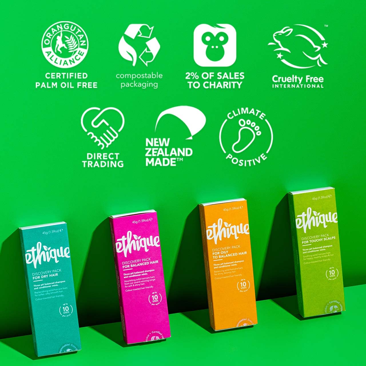 Ethique: Shampoo & Conditioner for Normal to Dry, Frizzy Hair - The Tribalist