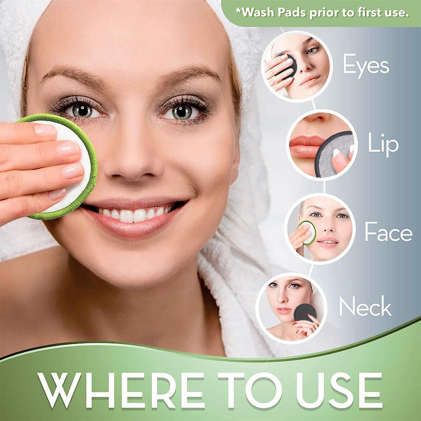 Greenzla: Reusable Makeup Remover Pads With a Washable Laundry Bag - The Tribalist