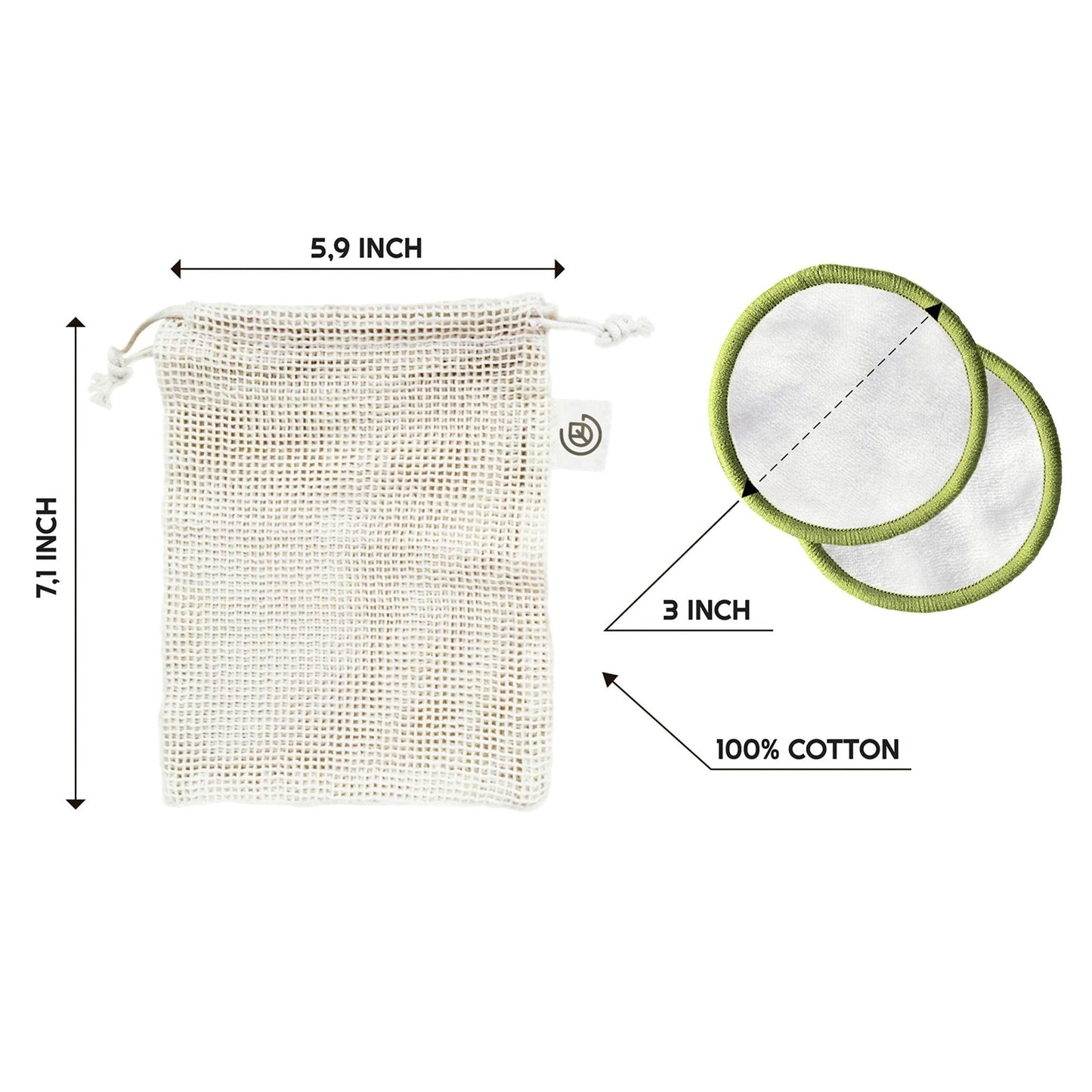 Greenzla: Reusable Makeup Remover Pads With a Washable Laundry Bag - The Tribalist