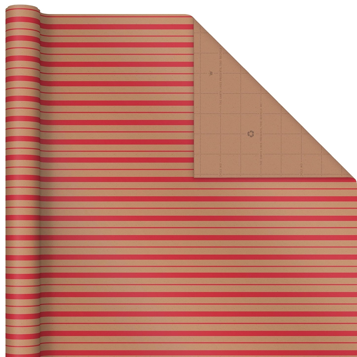 Hallmark: Christmas Wrapping Paper - Recyclable Kraft Paper, 30" Wide by 12' Long (Pack of 3) - The Tribalist
