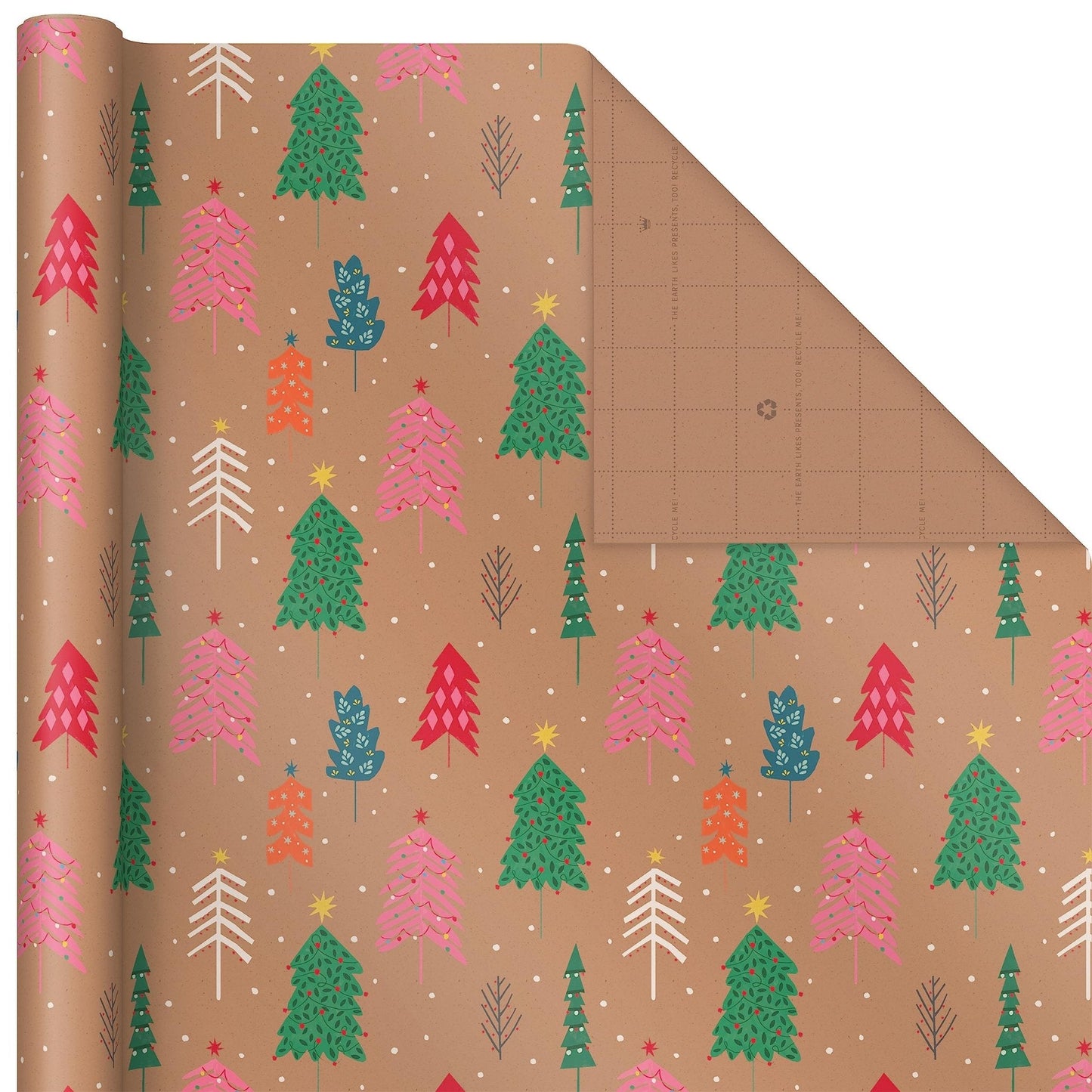 Hallmark: Christmas Wrapping Paper - Recyclable Kraft Paper, 30" Wide by 12' Long (Pack of 3) - The Tribalist