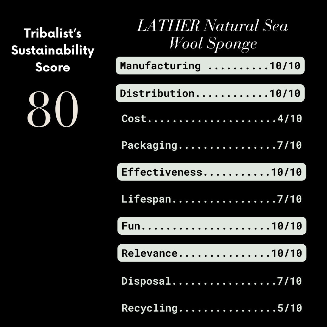 The Tribalist - LATHER: Natural Sea Wool Bath Sponge