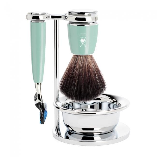 MÜHLE: Stainless Steel Stand for Razors & Shaving Brushes with Bowl - The Tribalist