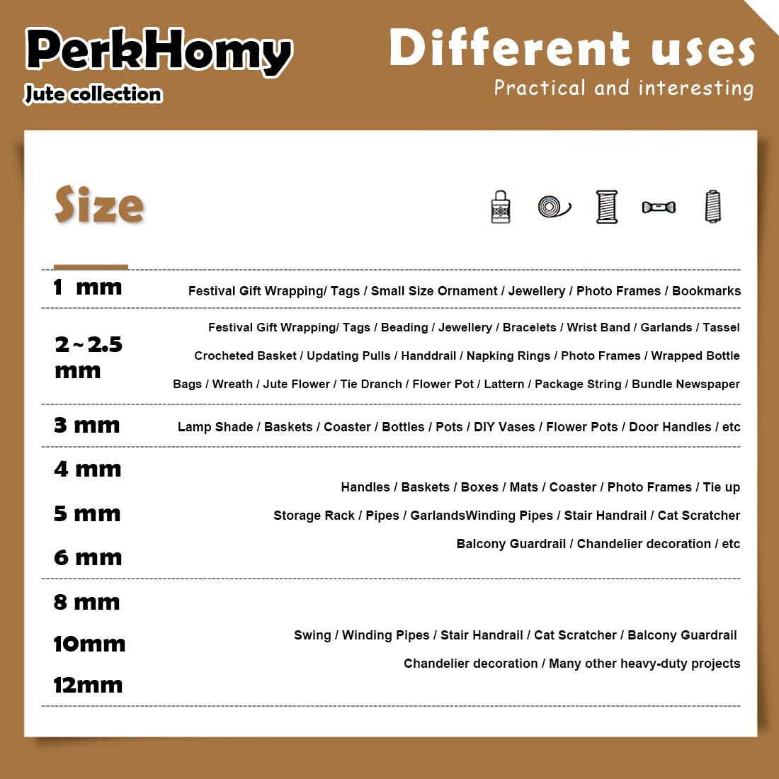 PH PERKHOMY: Natural Jute Twine String – 3 - Ply Rope for Crafting, Gardening & Gift Wrapping (600 Ft) - The Tribalist