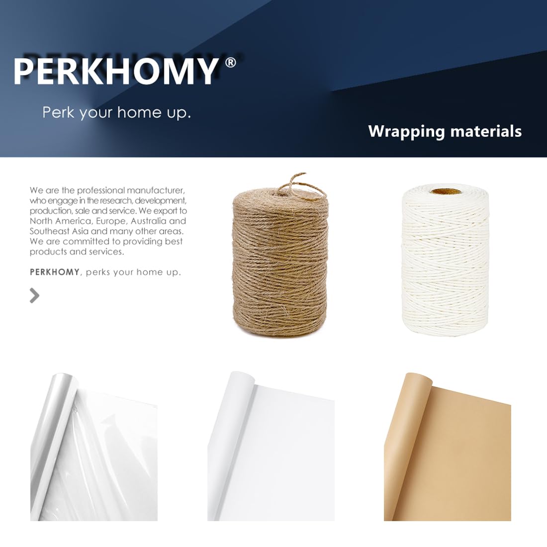 PH PERKHOMY: Natural Jute Twine String – 3 - Ply Rope for Crafting, Gardening & Gift Wrapping (600 Ft) - The Tribalist