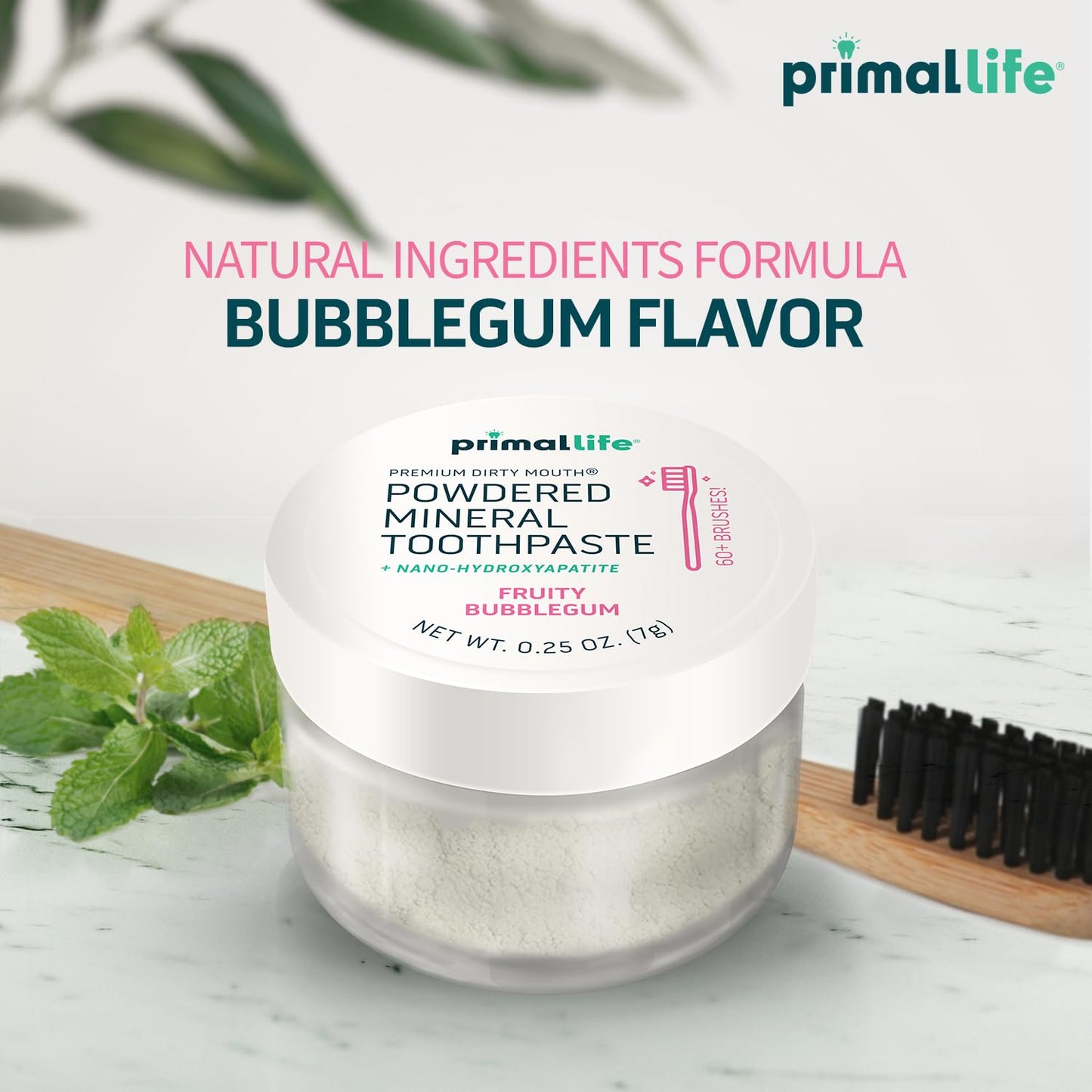 Primal Life Organics: Powdered Mineral Toothpaste, Fluoride - Free, Perfect For All Ages - The Tribalist