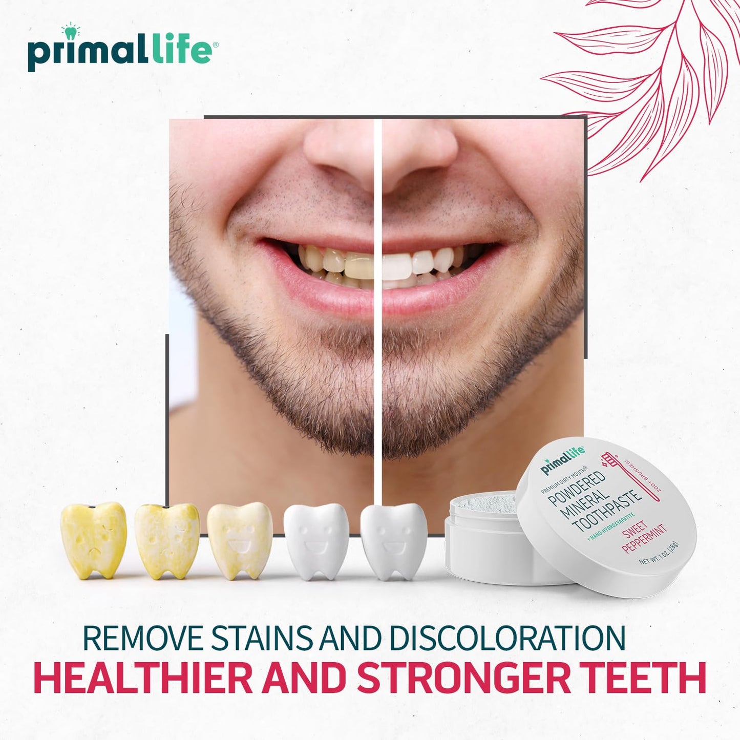 Primal Life Organics: Powdered Mineral Toothpaste, Fluoride - Free, Perfect For All Ages - The Tribalist