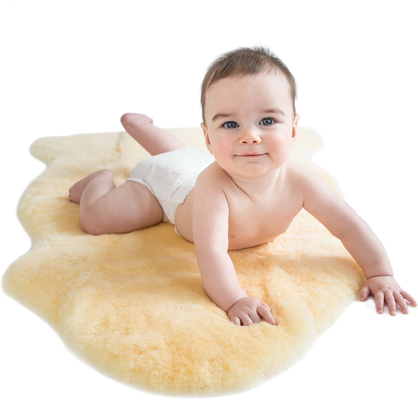 Woolino: 100% Natural Australian Merino Wool Sheepskin Rug – Luxuriously Soft Lambskin Baby Carpet - The Tribalist