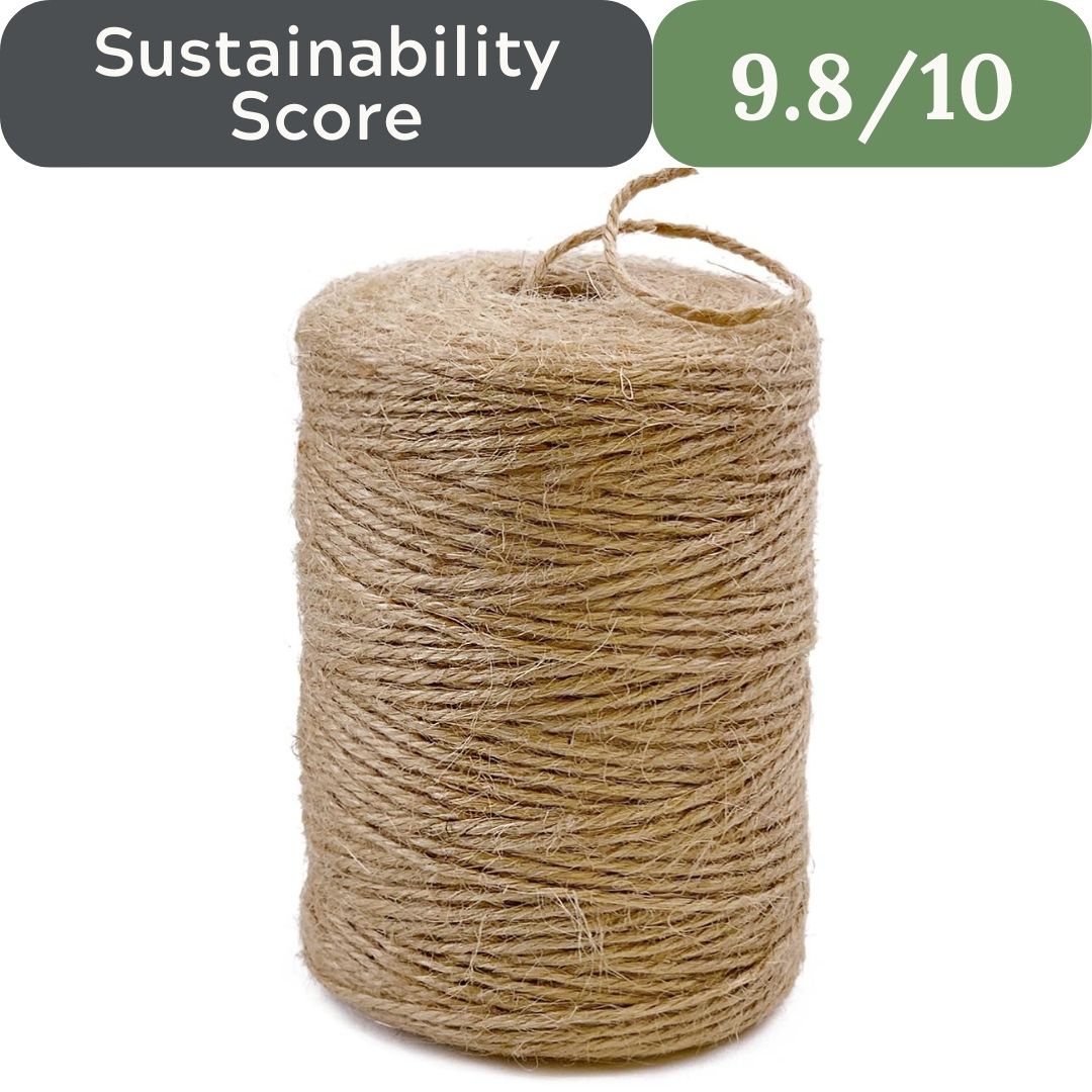 100% Natural Jute Twine: 1100 Feet of Biodegradable Cord for Zero-Waste Crafting and Gardening