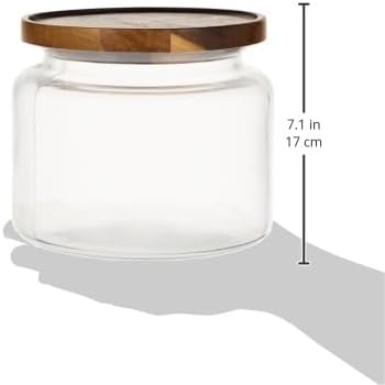 Anchor Hocking Montana Glass Jar with Acacia Lid (64oz)