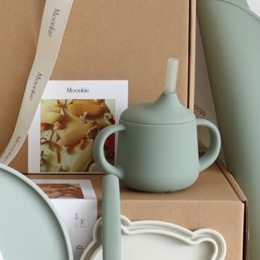 Moonkie 3-in-1 Food-Grade Silicone Training Cup (4 oz)