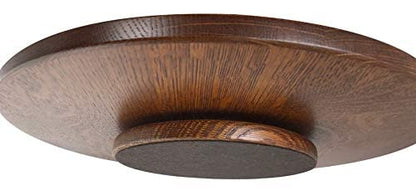Rustic Red Door Co. Wooden Lazy Susan: 14" Solid Quarter Sawn Oak