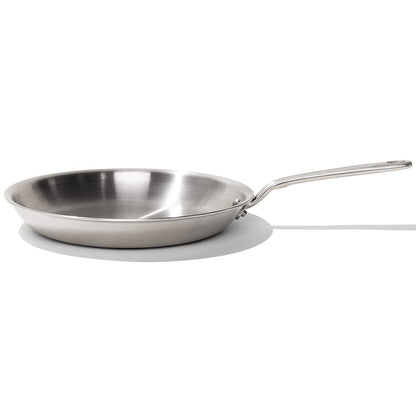 Made In 12-Inch Stainless Clad Frying Pan: Professional 5-Ply Construction, for a Lifetime of Plastic-Free Searing