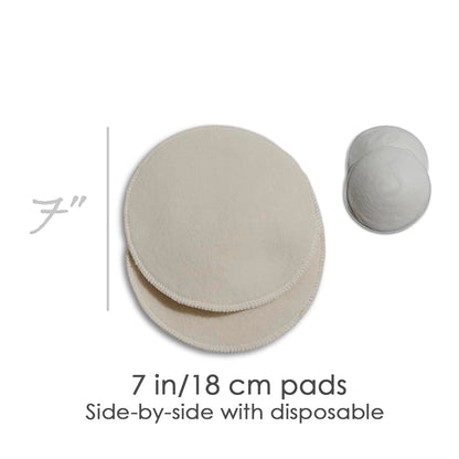 LANACare Soothingly Soft Organic Merino Wool Nursing Pads (5-Inch)