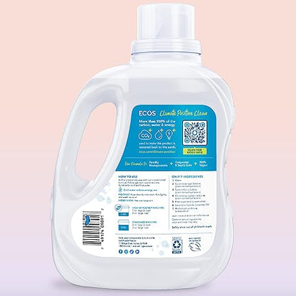 ECOS Plant-Powered Free & Clear Hypoallergenic Laundry Detergent