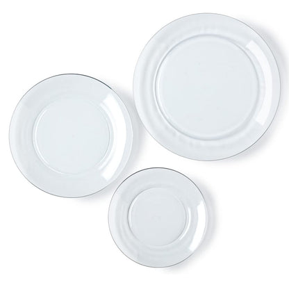 Duralex Lys Clear Glass Dinnerware Set, 18-Piece (Service for 6)
