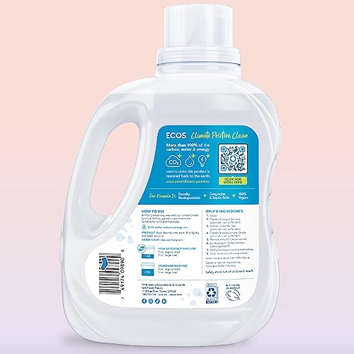 ECOS Plant-Powered Free & Clear Hypoallergenic Laundry Detergent