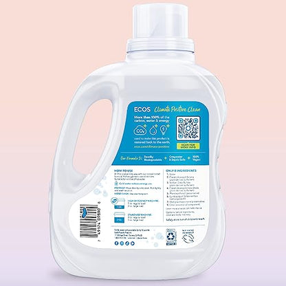 ECOS Plant-Powered Free & Clear Hypoallergenic Laundry Detergent