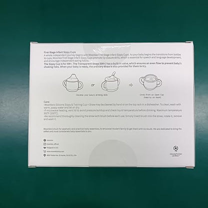 Moonkie 3-in-1 Food-Grade Silicone Training Cup (4 oz)