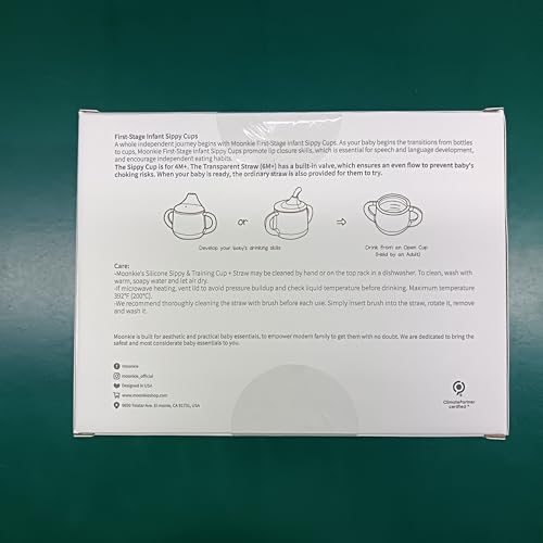 Moonkie 3-in-1 Food-Grade Silicone Training Cup (4 oz)