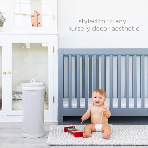 Ubbi Steel Diaper Pail: Powder-Coated Odor-Locking Bin