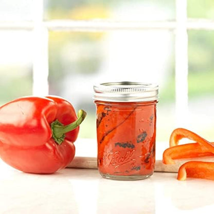 Ball Wide Mouth Pint 16-Ounce Glass Mason Jar with Lids (12-Count)