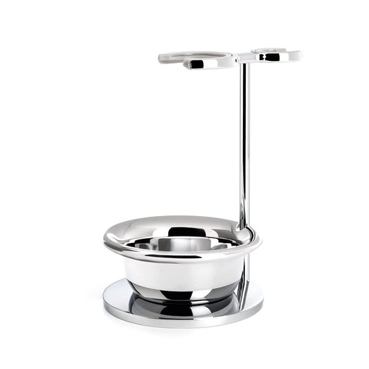 MÜHLE VIVO & RYTMO Stand with Bowl | TRUE Shift Stainless Stand for Razor & Brush