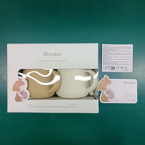 Moonkie 3-in-1 Food-Grade Silicone Training Cup (4 oz)