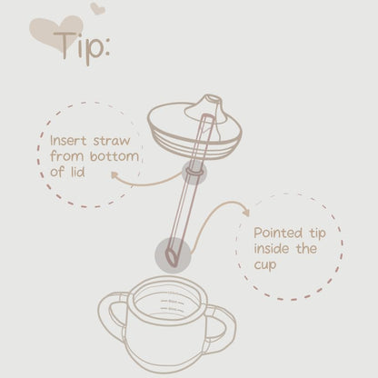 Moonkie 3-in-1 Food-Grade Silicone Training Cup (4 oz)