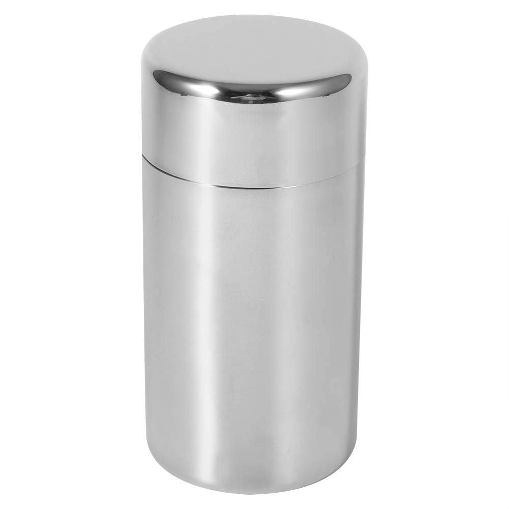 AUNMAS Tea Tin Canister: Stainless Steel Double-Lid Storage