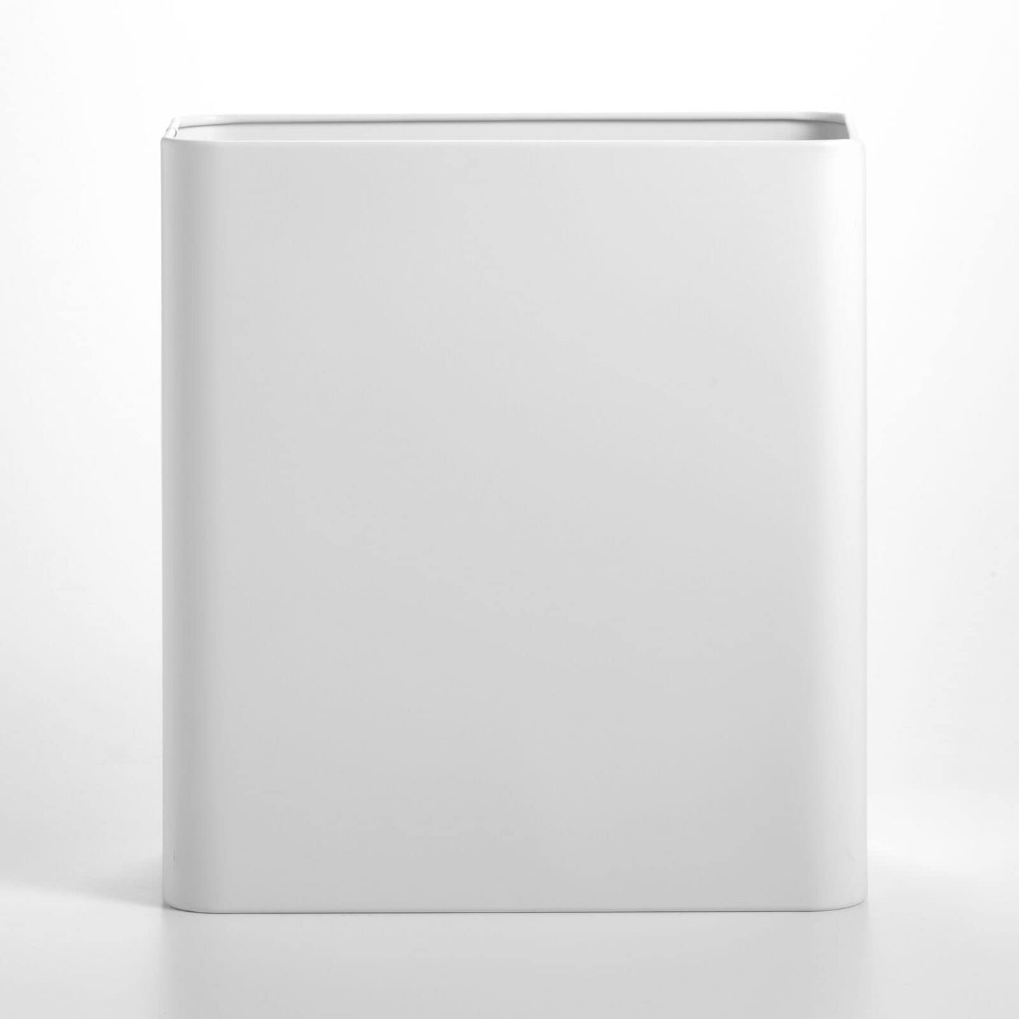 mDesign Slim Stainless Steel Wastebasket (2.6 Gal) | TRUE Shift Plastic‑Free Trash Bin