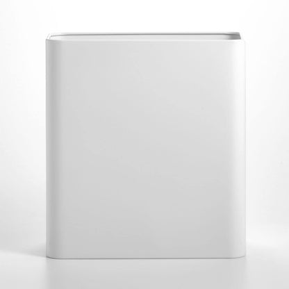 mDesign Slim Stainless Steel Wastebasket (2.6 Gal) | TRUE Shift Plastic‑Free Trash Bin