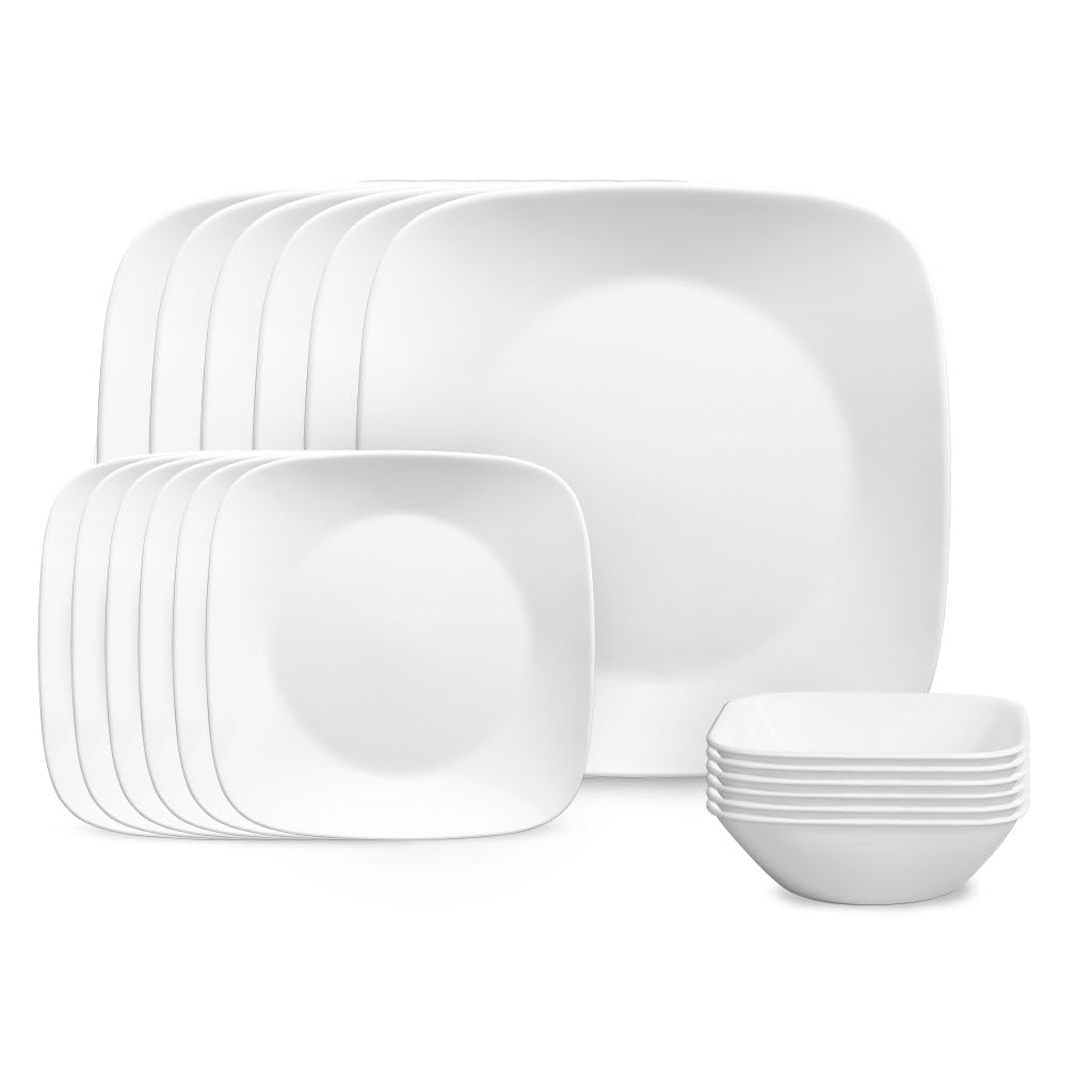 Corelle Vitrelle 18-Piece Dinnerware Set: Triple Layer Glass Service for 6