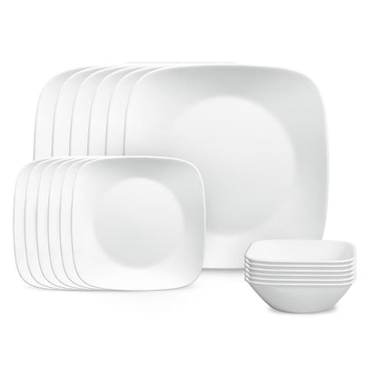 Corelle Vitrelle 18-Piece Dinnerware Set: Triple Layer Glass Service for 6
