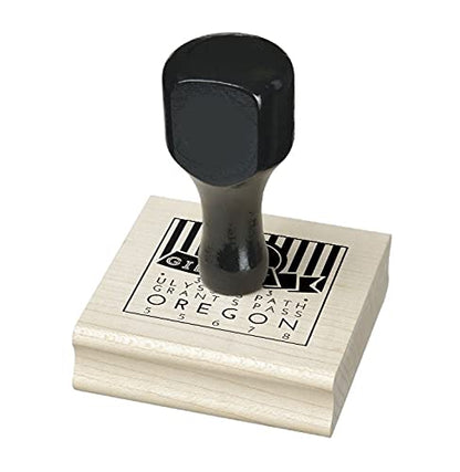 End Plastic Stamps: Custom Wood Rubber Stamp Maple Handle for Lifetime Use (Laser Engraved)