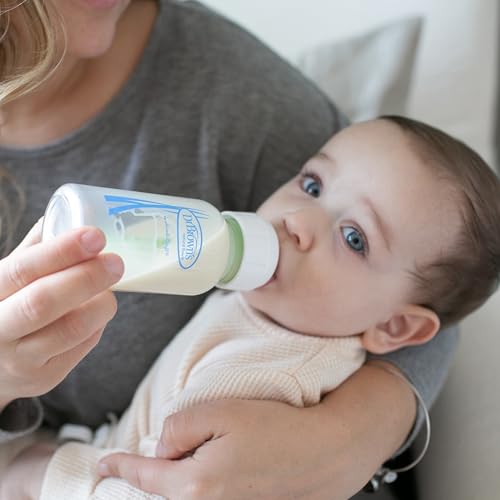 Dr. Brown’s Options+ 4 oz Narrow Borosilicate Glass Baby Bottles (2-Pack)