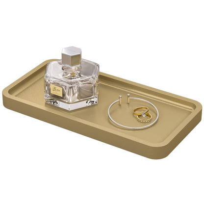 Sustainable Bamboo Bathroom Vanity Tray: Sleek Countertop Organizer