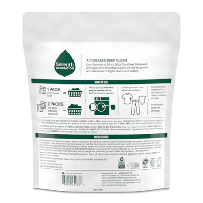Seventh Generation Free & Clear Sensitive Skin Laundry Detergent Packs