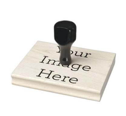 End Plastic Stamps: Custom Wood Rubber Stamp Maple Handle for Lifetime Use (Laser Engraved)