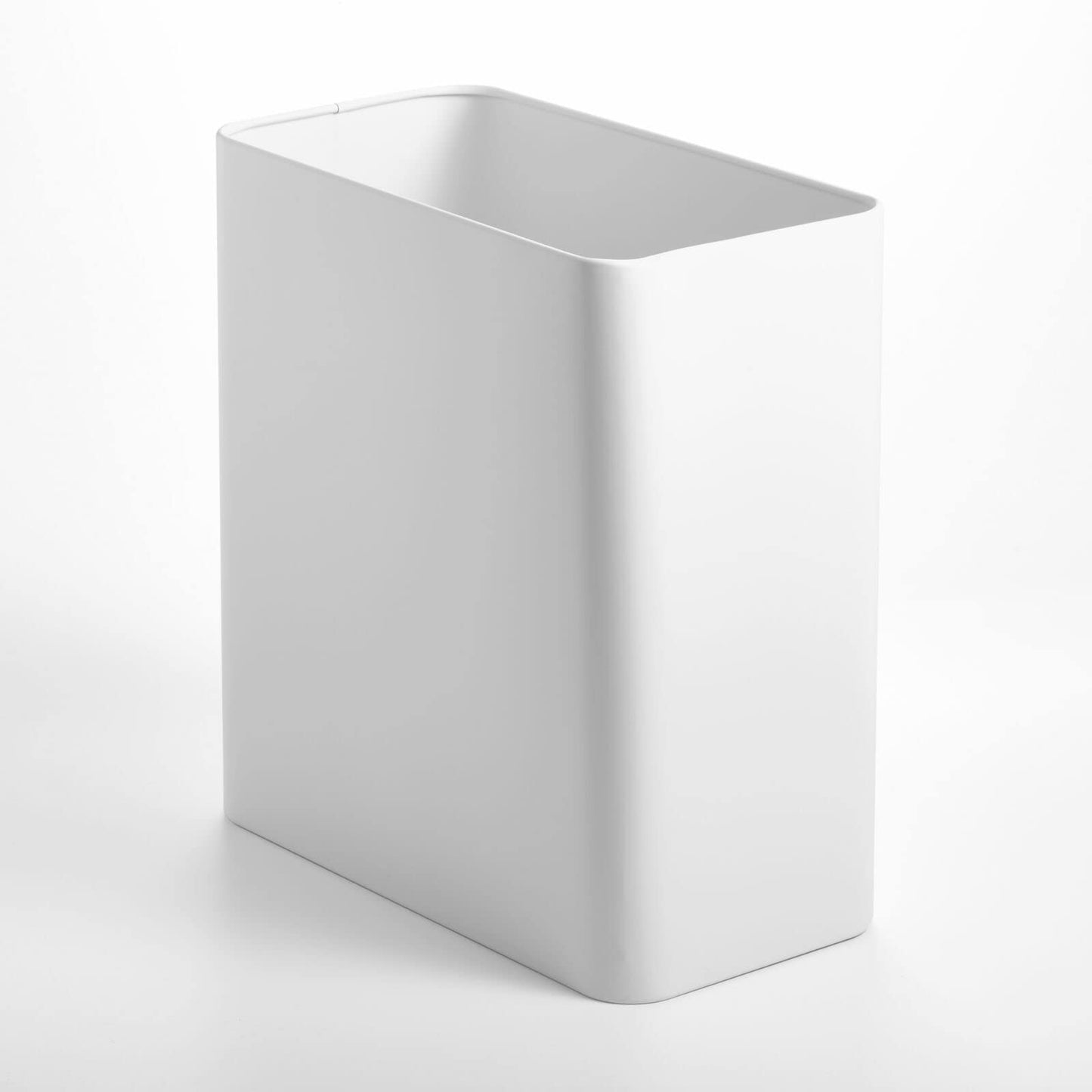 mDesign Slim Stainless Steel Wastebasket (2.6 Gal) | TRUE Shift Plastic‑Free Trash Bin
