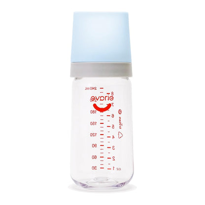 Evorie 8 Oz Tritan Wide Neck Anti-Colic Baby Feeding Bottle