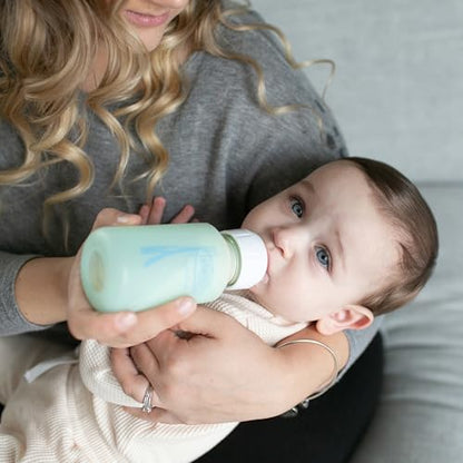 Dr. Brown’s Options+ 4 oz Narrow Borosilicate Glass Baby Bottles (2-Pack)