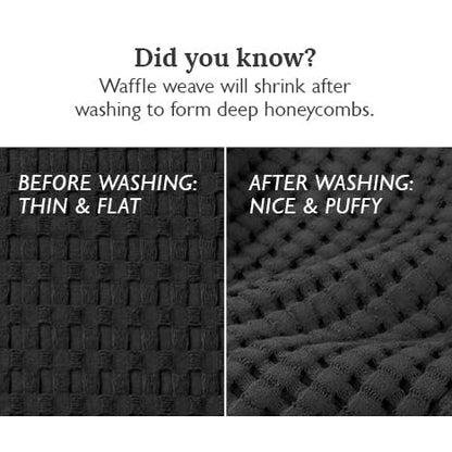 Gilden Tree Bathroom Mat: 100% Absorbent Cotton Waffle Weave