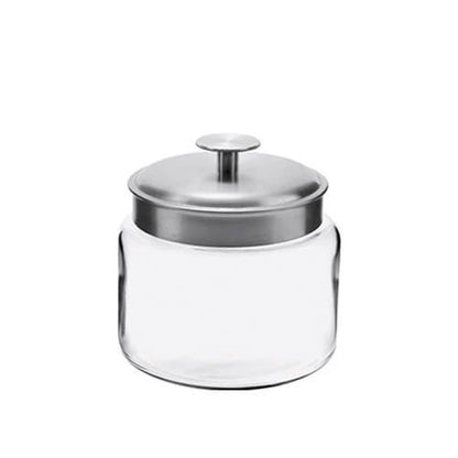 Anchor Hocking Montana 1.5 Gallon Glass Jar: Black Metal Lid